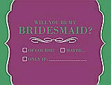 Front View Thumbnail - Sugar Plum & Juniper Will You Be My Bridesmaid Card - Checkbox