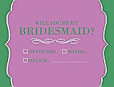 Front View Thumbnail - Tulip & Juniper Will You Be My Bridesmaid Card - Checkbox