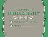 Front View Thumbnail - Twig & Juniper Will You Be My Bridesmaid Card - Checkbox