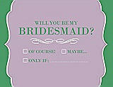 Front View Thumbnail - Wood Violet & Juniper Will You Be My Bridesmaid Card - Checkbox