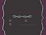 Front View Thumbnail - Graphite & Italian Plum Will You Be My Maid of Honor Card - Checkbox