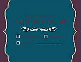 Front View Thumbnail - Peacock Teal & Italian Plum Will You Be My Maid of Honor Card - Checkbox