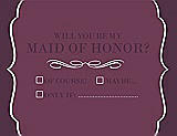 Front View Thumbnail - Plum Raisin & Italian Plum Will You Be My Maid of Honor Card - Checkbox
