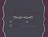 Front View Thumbnail - Stormy & Italian Plum Will You Be My Maid of Honor Card - Checkbox
