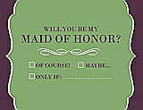 Front View Thumbnail - Apple Slice & Italian Plum Will You Be My Maid of Honor Card - Checkbox