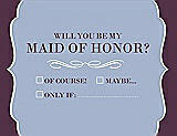 Front View Thumbnail - Arctic & Italian Plum Will You Be My Maid of Honor Card - Checkbox