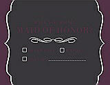 Front View Thumbnail - Black & Italian Plum Will You Be My Maid of Honor Card - Checkbox