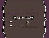 Front View Thumbnail - Chocolate & Italian Plum Will You Be My Maid of Honor Card - Checkbox
