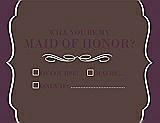 Front View Thumbnail - Drift Wood & Italian Plum Will You Be My Maid of Honor Card - Checkbox