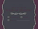 Front View Thumbnail - Ebony & Italian Plum Will You Be My Maid of Honor Card - Checkbox