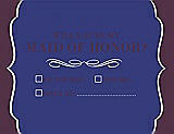 Front View Thumbnail - Electric Blue & Italian Plum Will You Be My Maid of Honor Card - Checkbox