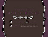 Front View Thumbnail - Espresso & Italian Plum Will You Be My Maid of Honor Card - Checkbox