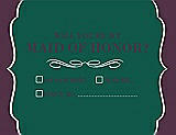 Front View Thumbnail - Hunter Green & Italian Plum Will You Be My Maid of Honor Card - Checkbox