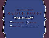 Front View Thumbnail - Sailor & Italian Plum Will You Be My Maid of Honor Card - Checkbox
