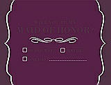 Front View Thumbnail - Wild Berry & Italian Plum Will You Be My Maid of Honor Card - Checkbox