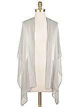 Front View Thumbnail - Oyster Sheer Crepe Stole