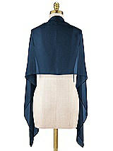Alt View 1 Thumbnail - Sofia Blue Sheer Crepe Stole