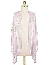 Front View Thumbnail - Watercolor Print Lux Chiffon Stole