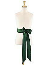 Front View Thumbnail - Hampton Green Matte Satin Flower Girl Sash