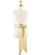 Front View Thumbnail - Buttercup Matte Satin Flower Girl Sash