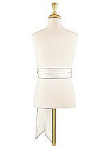 Alt View 1 Thumbnail - Ivory Matte Satin Flower Girl Sash
