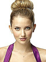 Rear View Thumbnail - Gold Dragonfly Charm Necklace