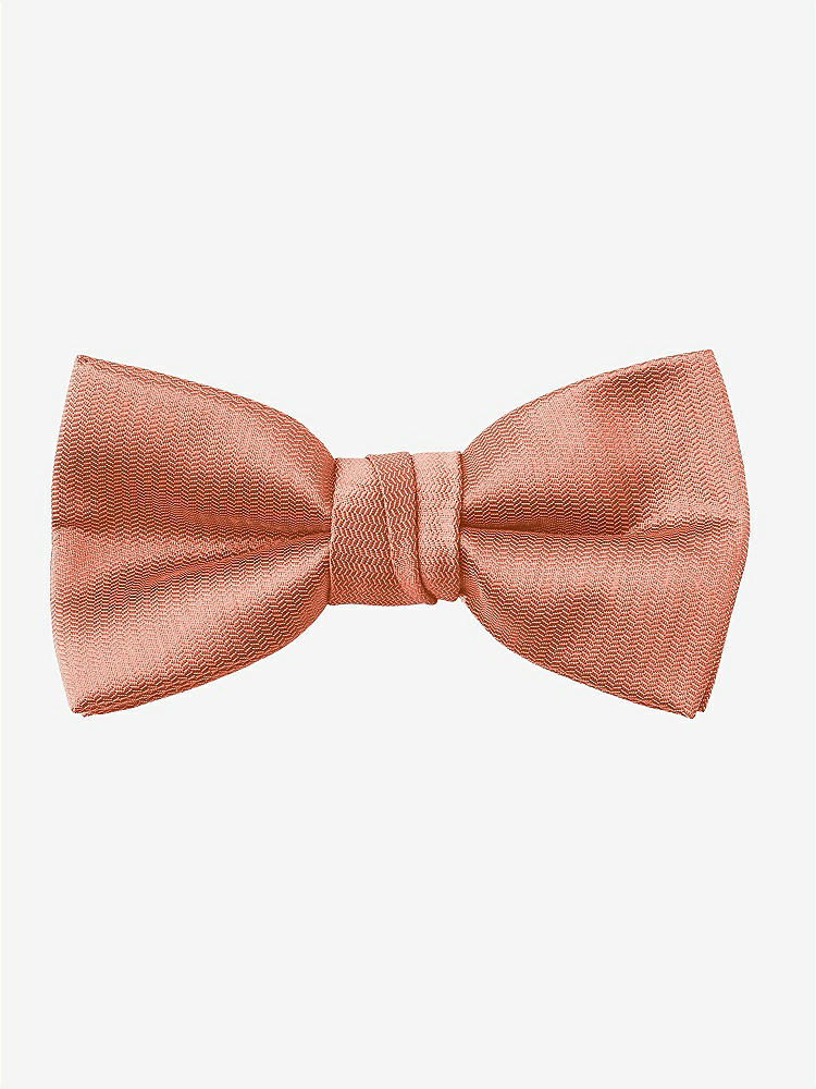 Front View - Terracotta Copper Yarn-Dyed Boy's Bow Tie by After Six