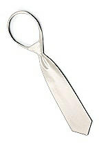 Rear View Thumbnail - Ivory Yarn-Dyed Boy's Slider Tie by After Six