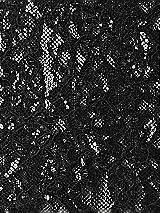 Front View Thumbnail - Black Rococo Metallic Lace Fabric by the yard