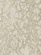 Front View Thumbnail - Champagne Rococo Metallic Lace Fabric by the yard