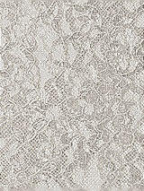 Front View Thumbnail - Oyster Rococo Metallic Lace Fabric by the yard