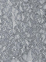 Front View Thumbnail - Platinum Rococo Metallic Lace Fabric by the yard