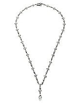 Rear View Thumbnail - Cubic Zirconia Bridal Necklace and Drop Earring Set