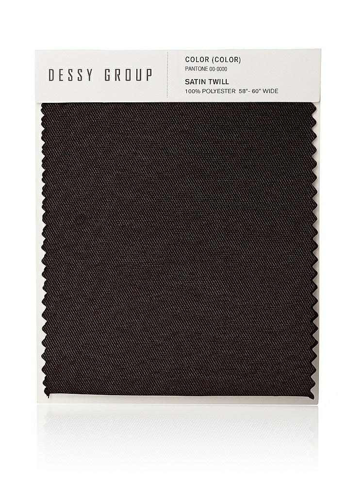 Front View - Espresso Satin Twill Swatch