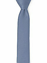Front View Thumbnail - Larkspur Blue Matte Satin Narrow Ties by After Six