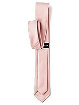 Rear View Thumbnail - Rose Matte Satin Narrow Ties by After Six