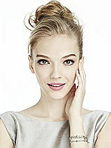 Rear View Thumbnail - Clear Three Row Floating CZ Bracelet