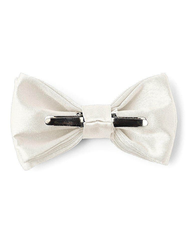 Back View - Ivory Matte Satin Boy's Clip Bow Tie by After Six