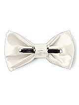 Rear View Thumbnail - Ivory Matte Satin Boy's Clip Bow Tie by After Six