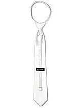 Rear View Thumbnail - White Classic Yarn-Dyed Pre-Knotted Neckties by After Six