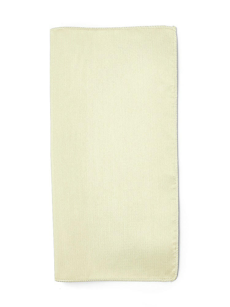 Front View - Butter Yellow Classic Yarn-Dyed Pocket Squares by After Six