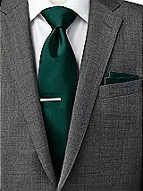 Side View Thumbnail - Evergreen Classic Yarn-Dyed Pocket Squares by After Six