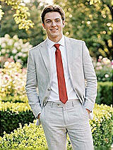 Alt View 1 Thumbnail - Amber Sunset Yarn-Dyed Narrow Ties by After Six