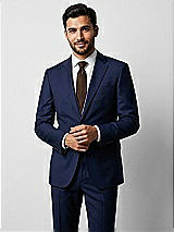 Side View Thumbnail - Espresso Yarn-Dyed Narrow Ties by After Six