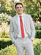 Alt View 1 Thumbnail - Perfect Coral Yarn-Dyed Narrow Ties by After Six