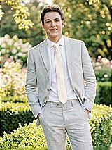 Alt View 1 Thumbnail - Ivory Yarn-Dyed Narrow Ties by After Six