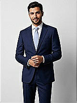 Side View Thumbnail - Sky Blue Yarn-Dyed Narrow Ties by After Six