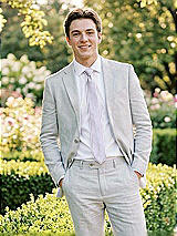 Alt View 1 Thumbnail - Silver Dove Yarn-Dyed Narrow Ties by After Six