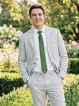 Alt View 1 Thumbnail - Vineyard Green Yarn-Dyed Narrow Ties by After Six