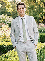 Alt View 1 Thumbnail - Willow Green Yarn-Dyed Narrow Ties by After Six